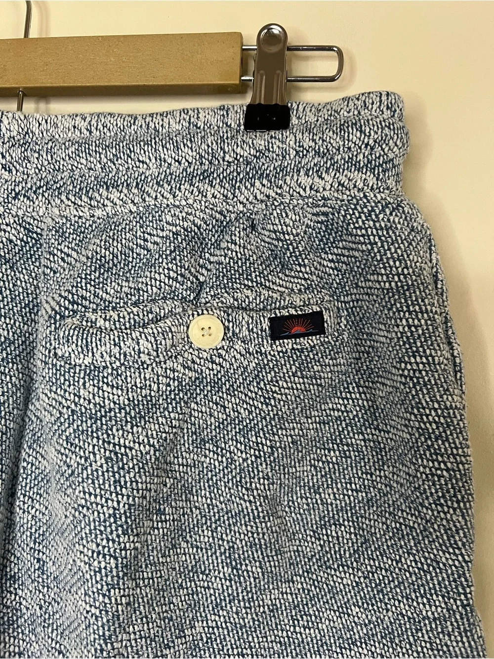 Faherty MKC0104-WWT Whitewater Sweatshorts Size L *FLAW*